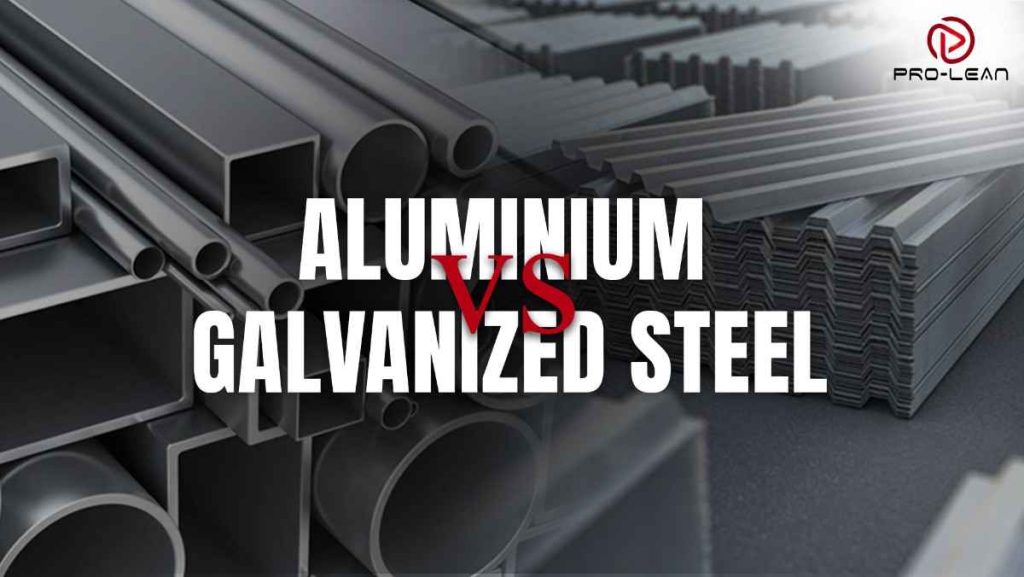 Various aluminum and galvanized steel.