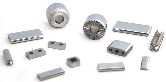 Parts created with EDM.