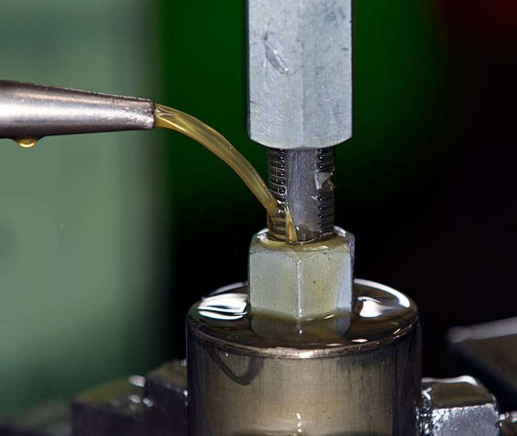 The metal boring machine performing the operation