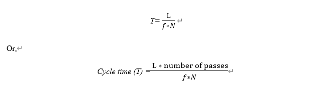 Machining Time Calculation