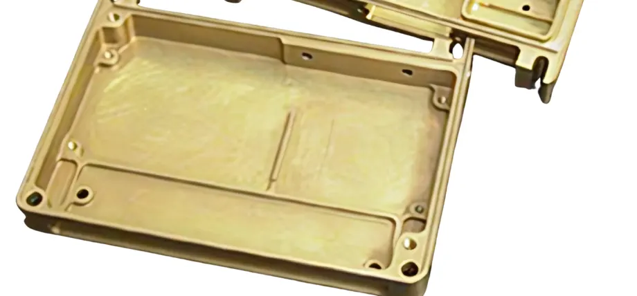 yellow appearance of alodine coating on a metal tray