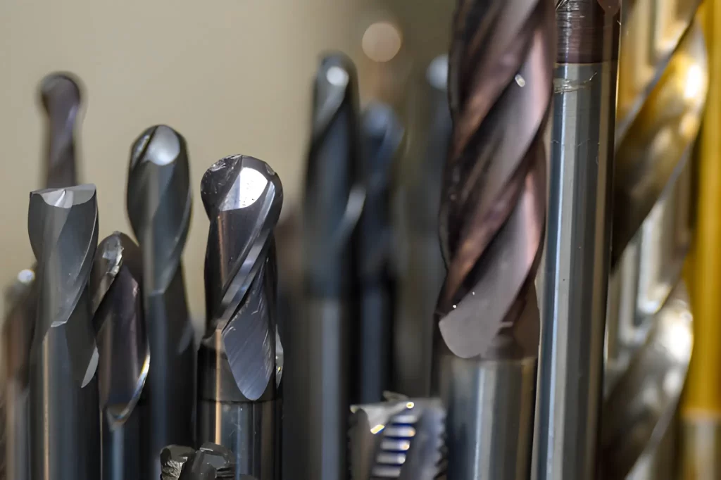The image displayed a collection of coated carbide tools.