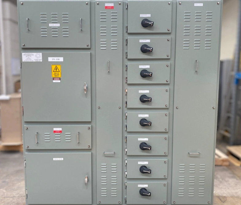 Galvanized steel electrical enclosures with powder-coated finish