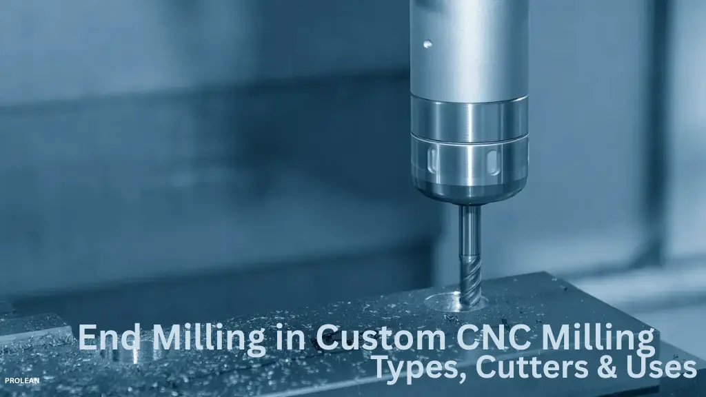 End milling process in custom CNC machining – types of cutters and applications for precise metal cutting