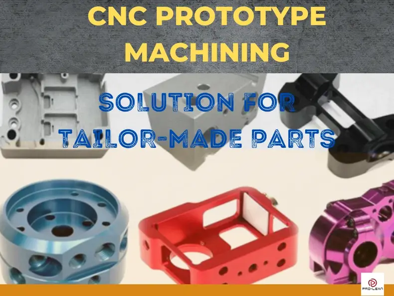 CNC prototype machined parts of different shapes and colors