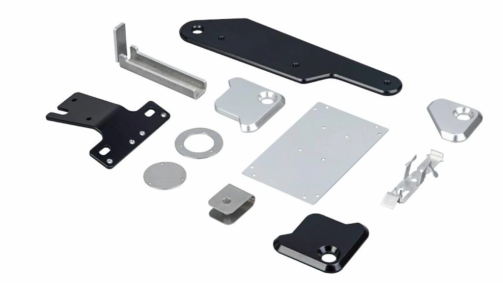An image containing different steel fabrication parts, finished with coating & plating