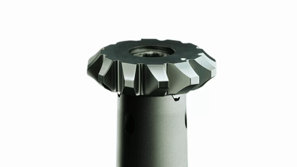 Close-up View of a Gear Milling Cutter.