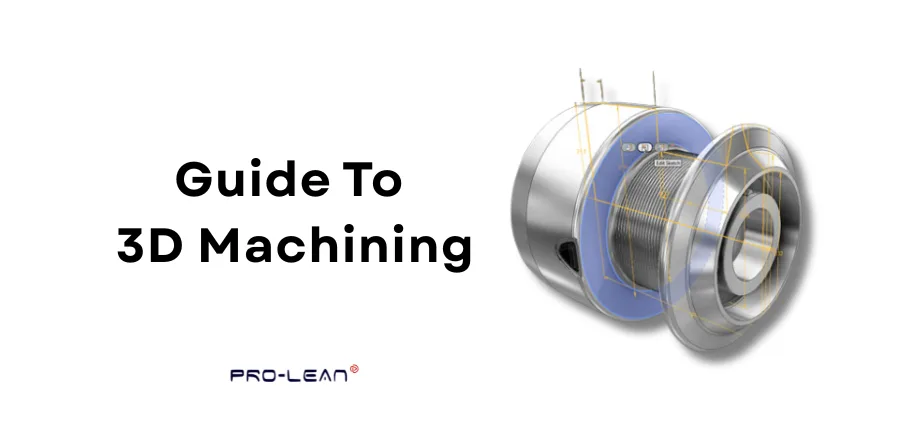 3D CAD on a white background with text “Guide To 3D Machining”