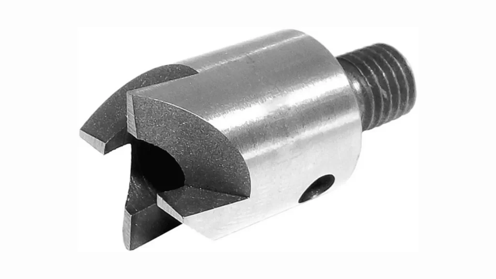 Close-up View of a Hollow Mill Cutter.