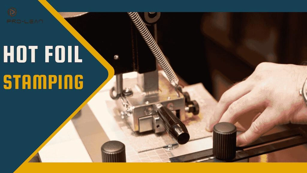 Blog’s feature image showing hot stamp print process, and title text at the left.