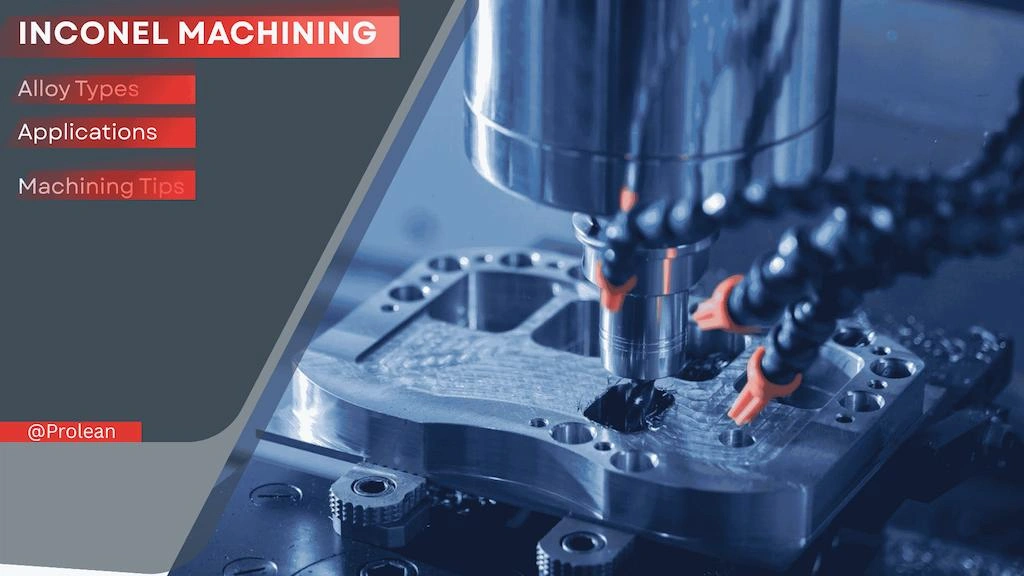 Blog’s feature image showing an end mill crafting an Inconel part; title text on the top left corner