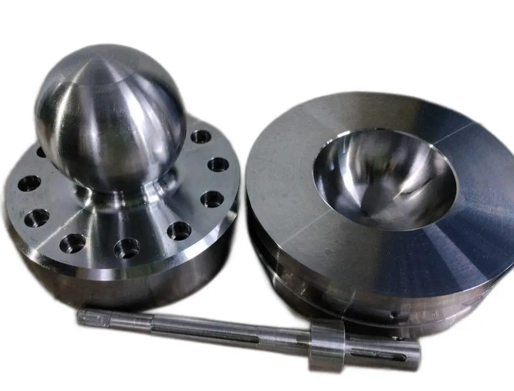 Precision CNC-turned and milled metal components.