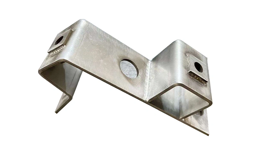 A sheet metal bracket assembled by the welding method
