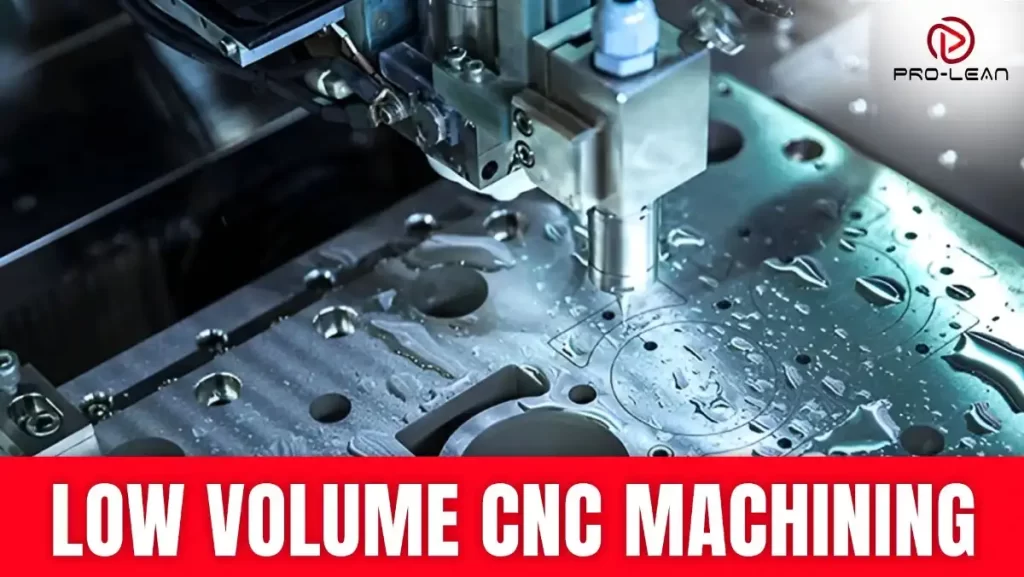 CNC machine working on a metal component.