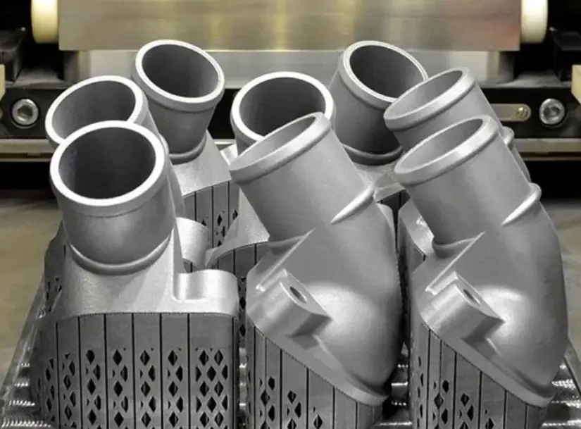 Multiple metal prototype parts with complex geometries